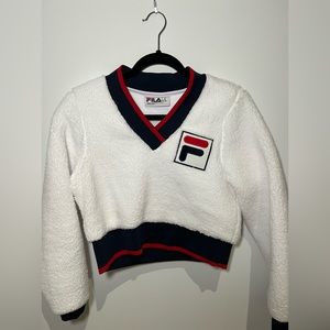 Fila Sherpa Cropped Sweatshirt